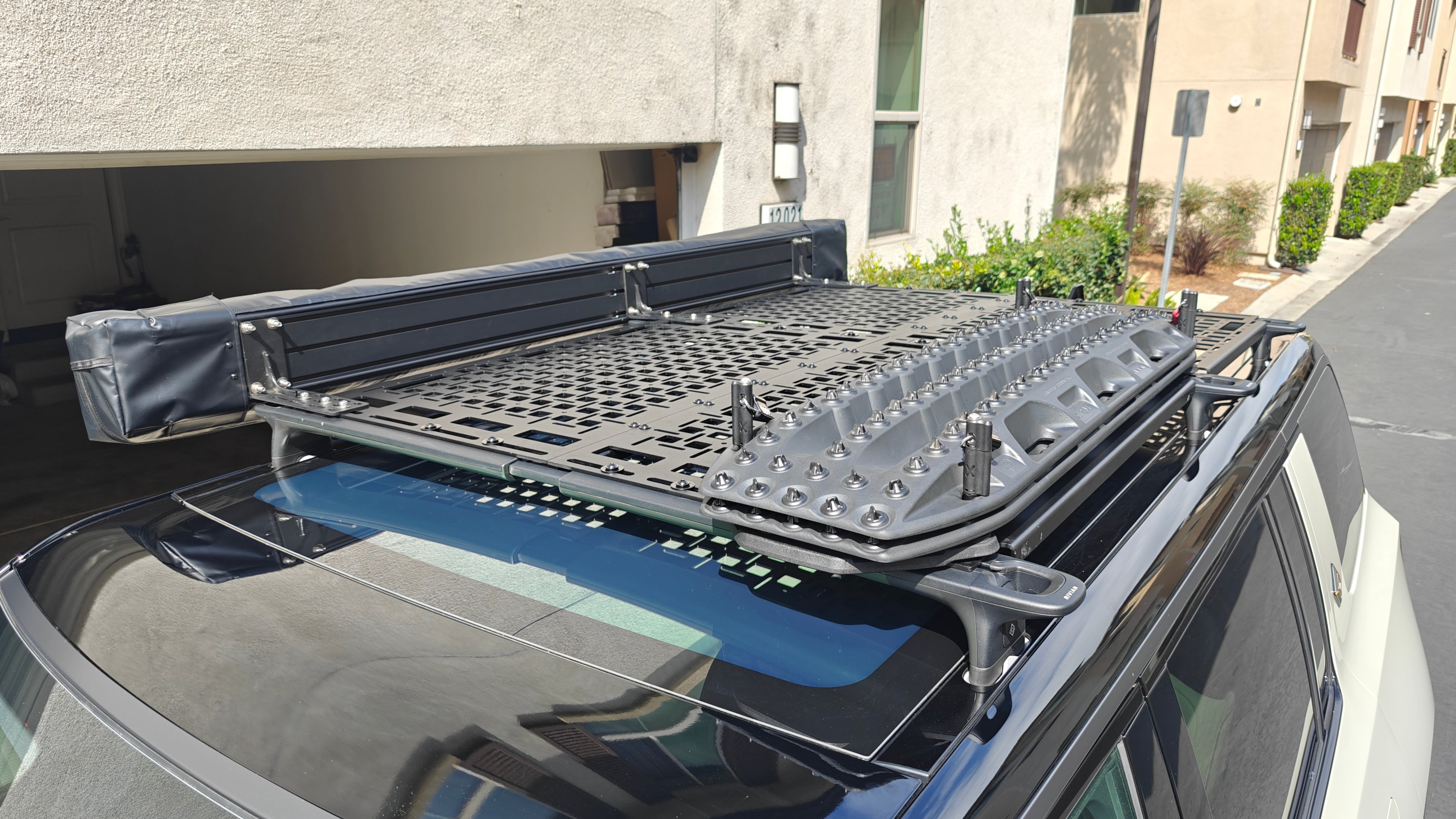 Installed Roof Rack Base on Rivian R1S