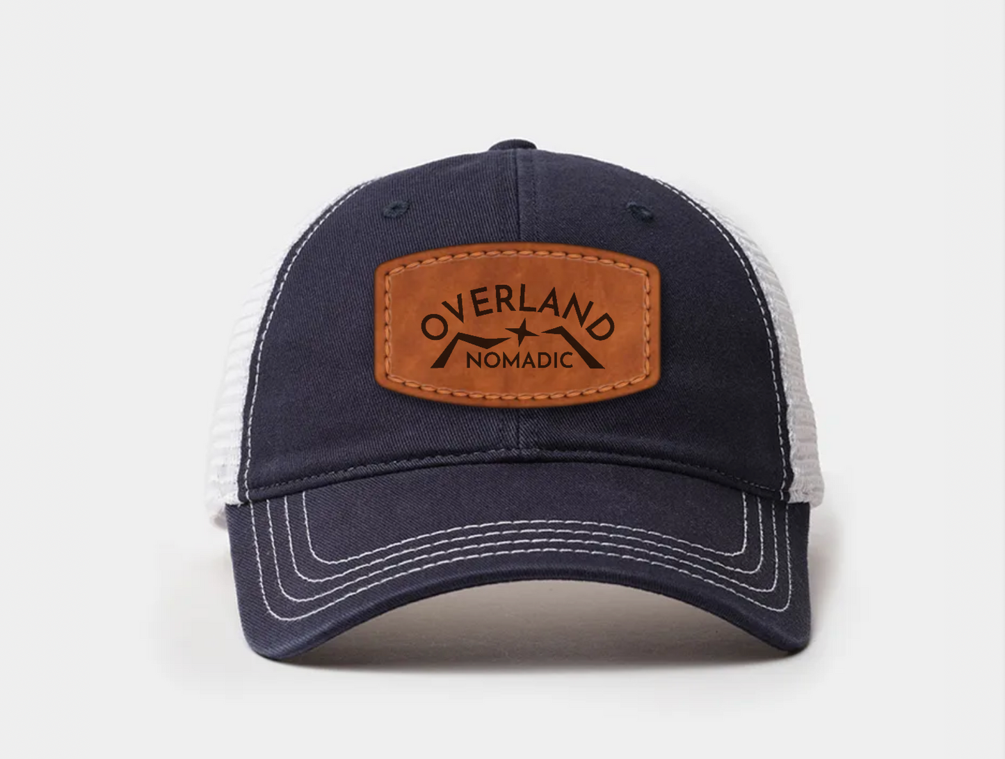 Overland Nomadic Trucker Hat with Leather Patch